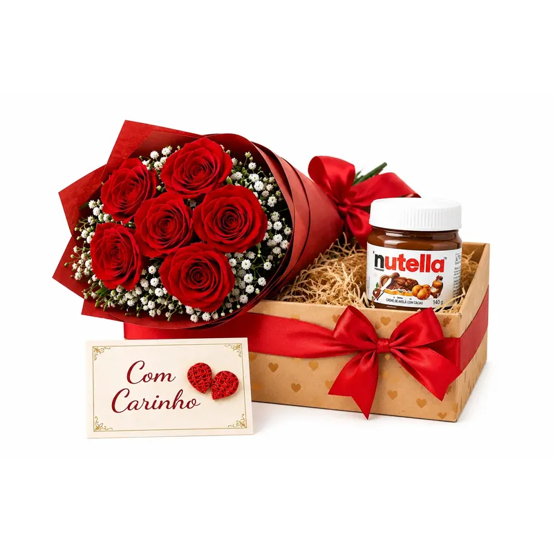 Rosas com Nutella